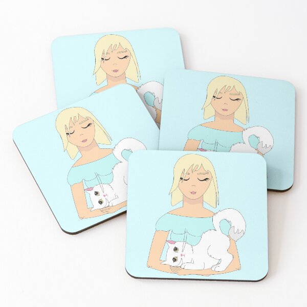 Item preview, Turkish angora cat mom art mammy mum best cat mom ever cute white kitten designed and sold by SGS-.