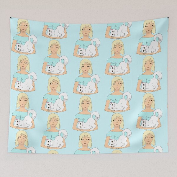 Item preview, Turkish angora cat mom art mammy mum best cat mom ever cute white kitten designed and sold by SGS-.