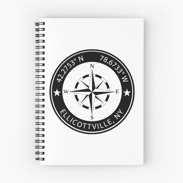 Item preview, Ellicottville, New York Geographical Coordinates designed and sold by TeeOhGraphics.