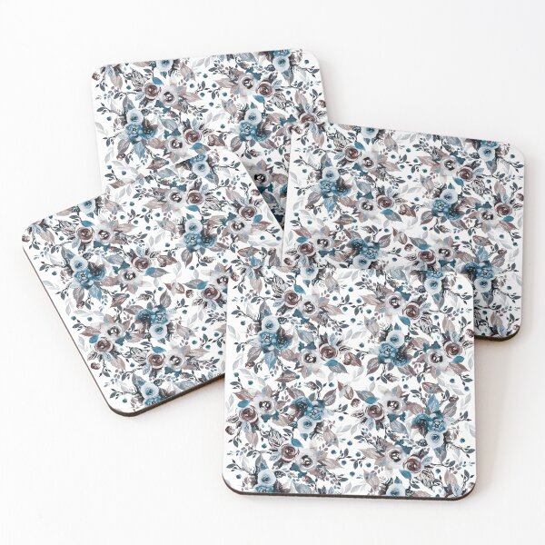 Item preview, Dreamy, magical Midnight rose garden in blue and sepia I designed and sold by IngaDesign.