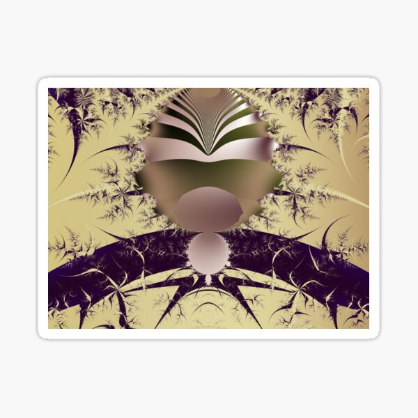 Golden Globe and Spikes Sticker