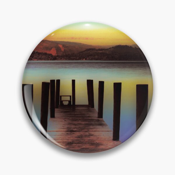 Item preview, Derwent Water Jetty at Dusk Abstract designed and sold by derekbeattie.