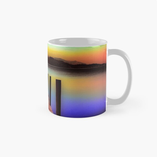 Item preview, Derwent Water Jetty at Dusk Abstract designed and sold by derekbeattie.