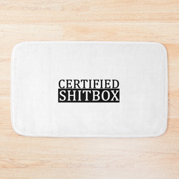 Item preview, CERTIFIED SHITBOX Car Sticker Funny Window Laptop Decal designed and sold by Rexoo.