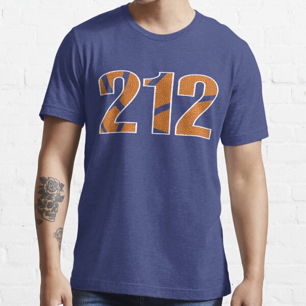 BoredWalk Men's New York City 212 Area Code T-Shirt, Large / Navy