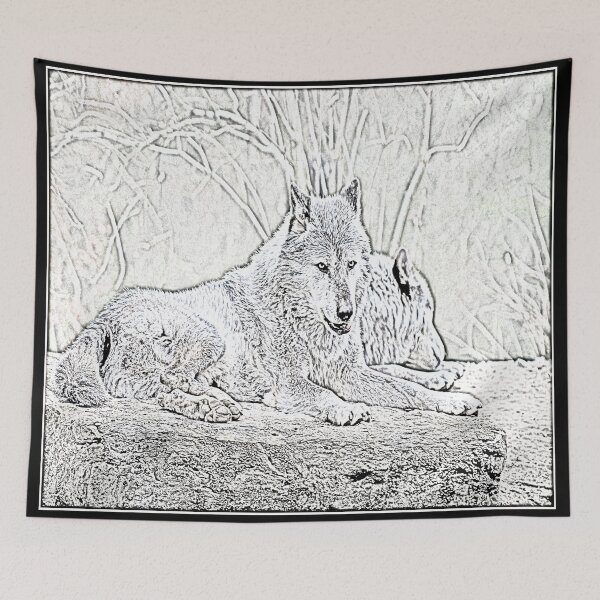 Item preview, Laying Wolf designed and sold by Elfyau.