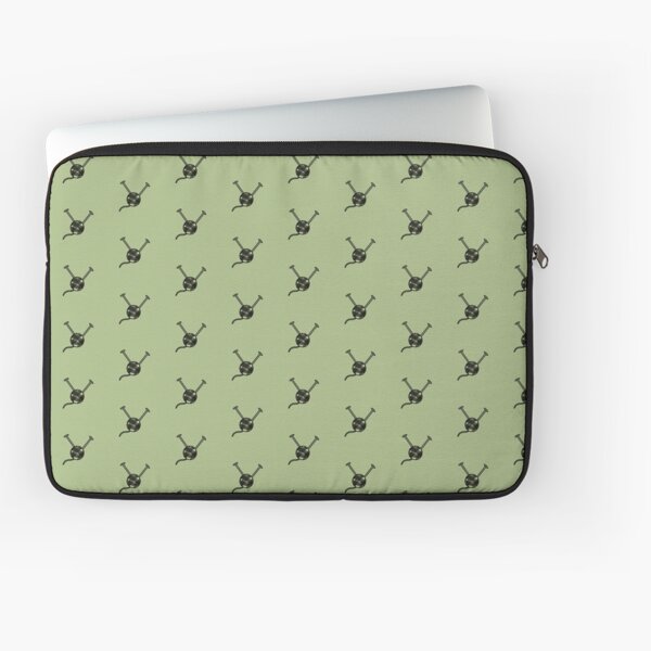 Cartoon yarn ball green print Laptop Sleeve