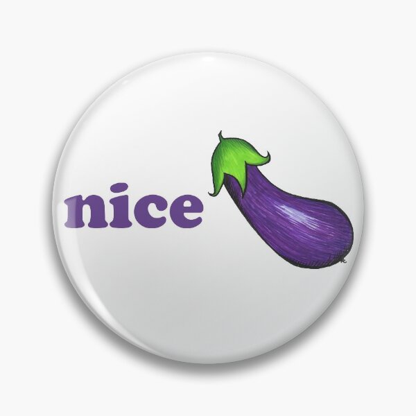 Item preview, Eggplant Emoji - Nice Cock designed and sold by The White Bat.
