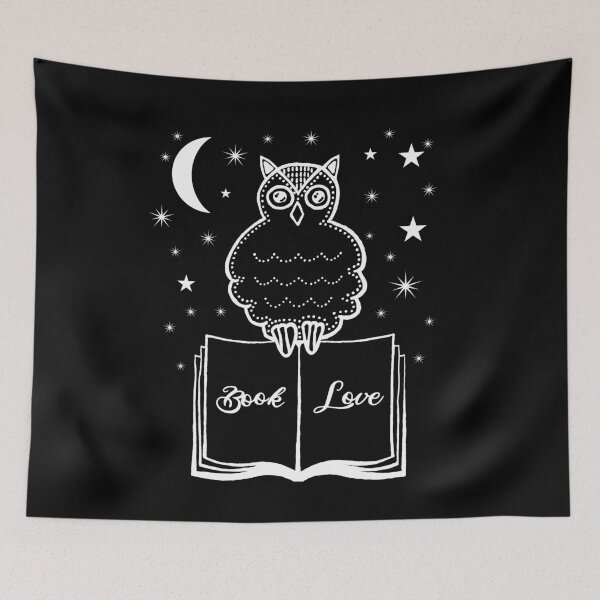 Item preview, Owl Book Reading Night Owl Bookworm designed and sold by AOCreativeProd.