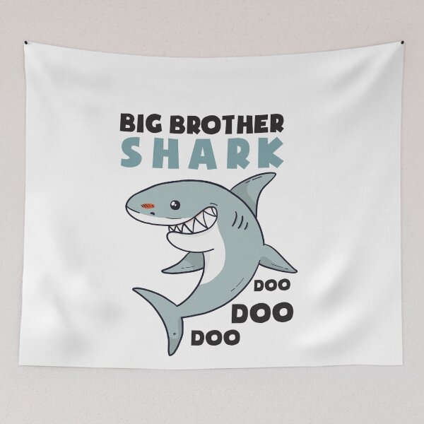 Item preview, Brother Shark Doo Doo Shirt Halloween Christmas Boys Men T-Shirt designed and sold by TheFlipRepublic.