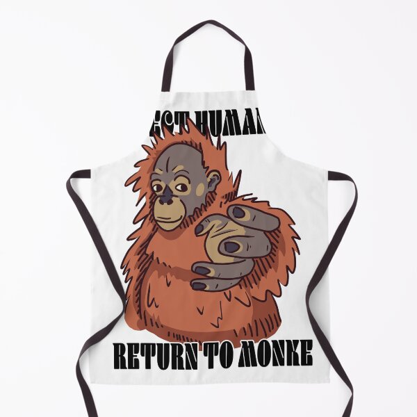 Item preview, Reject Humanity, Return to Monke designed and sold by WeFourCrows.