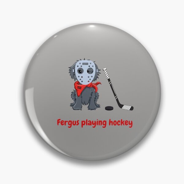 Item preview, The Dood, Dog Playing Hockey designed and sold by SportyDogShop.