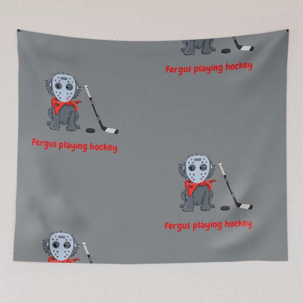 Item preview, The Dood, Dog Playing Hockey designed and sold by SportyDogShop.