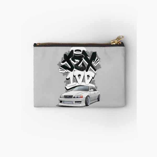 Item preview, Chaser jzx100 (white) with graffiti background, designed and sold by ArtyMotive.