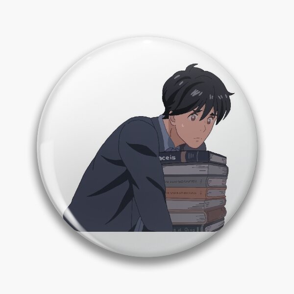 Artikelvorschau, Eiji in der Bibliothek entworfen und verkauft von Sophia Owens.