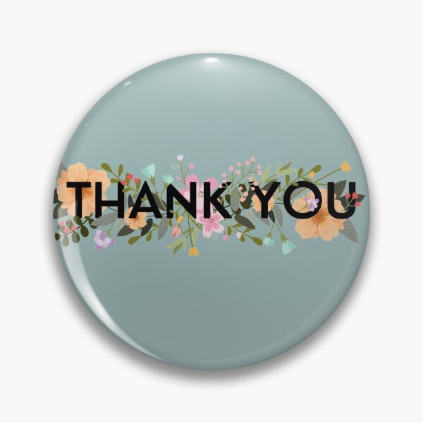 Item preview, Thank You With Flowers designed and sold by zafirahansen.