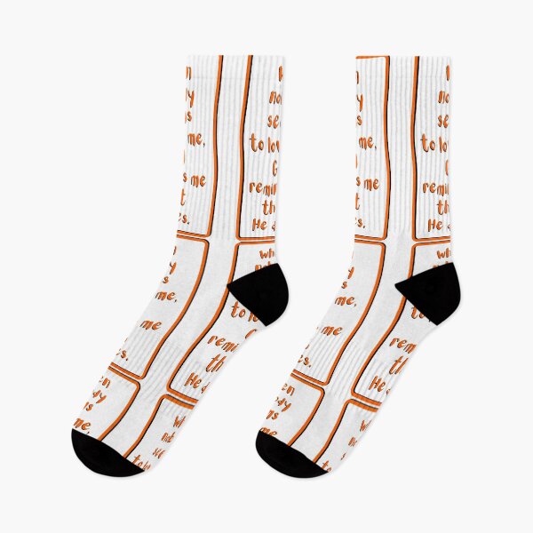 Item preview, When nobody seems to love me God reminds me He does. Orange, black, white theme  designed and sold by AnnaBBS.