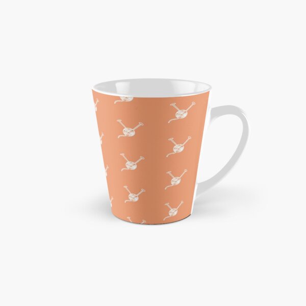 Cartoon yarn ball orange white print Tall Mug