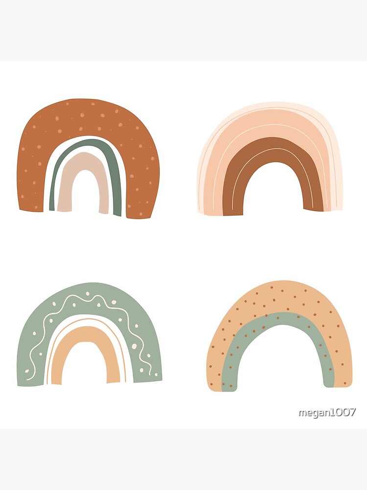 Boho Rainbow sticker pack