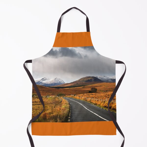 Item preview, Cloudy sky and road to the mountains in Connemara, County Galway, Ireland designed and sold by AlbertMi.