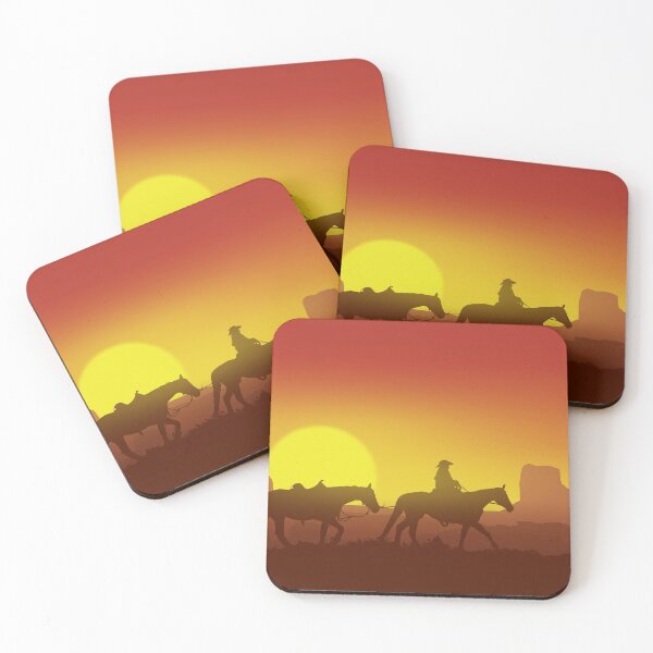Item preview, Scene of the Wild West - Cowboy Riding Horse in Monument Valley designed and sold by JackMoreh.