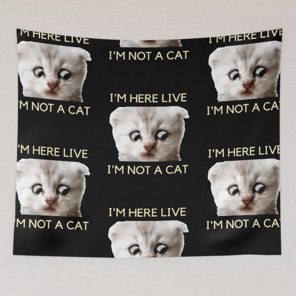 Item preview, I'm Here Live I'm Not A Cat designed and sold by IntegrityDesign.