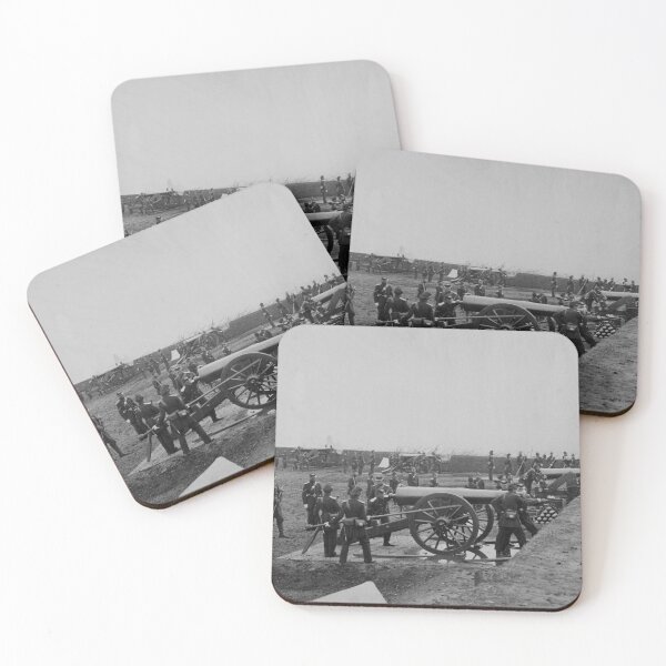 Item preview, Union Soldiers In Artillery Bunker - Fort Richardson Virginia - 1861 designed and sold by warishellstore.