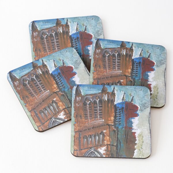 Item preview, Bristol cathedral acrylic and mixed media painting designed and sold by georginabrooke.