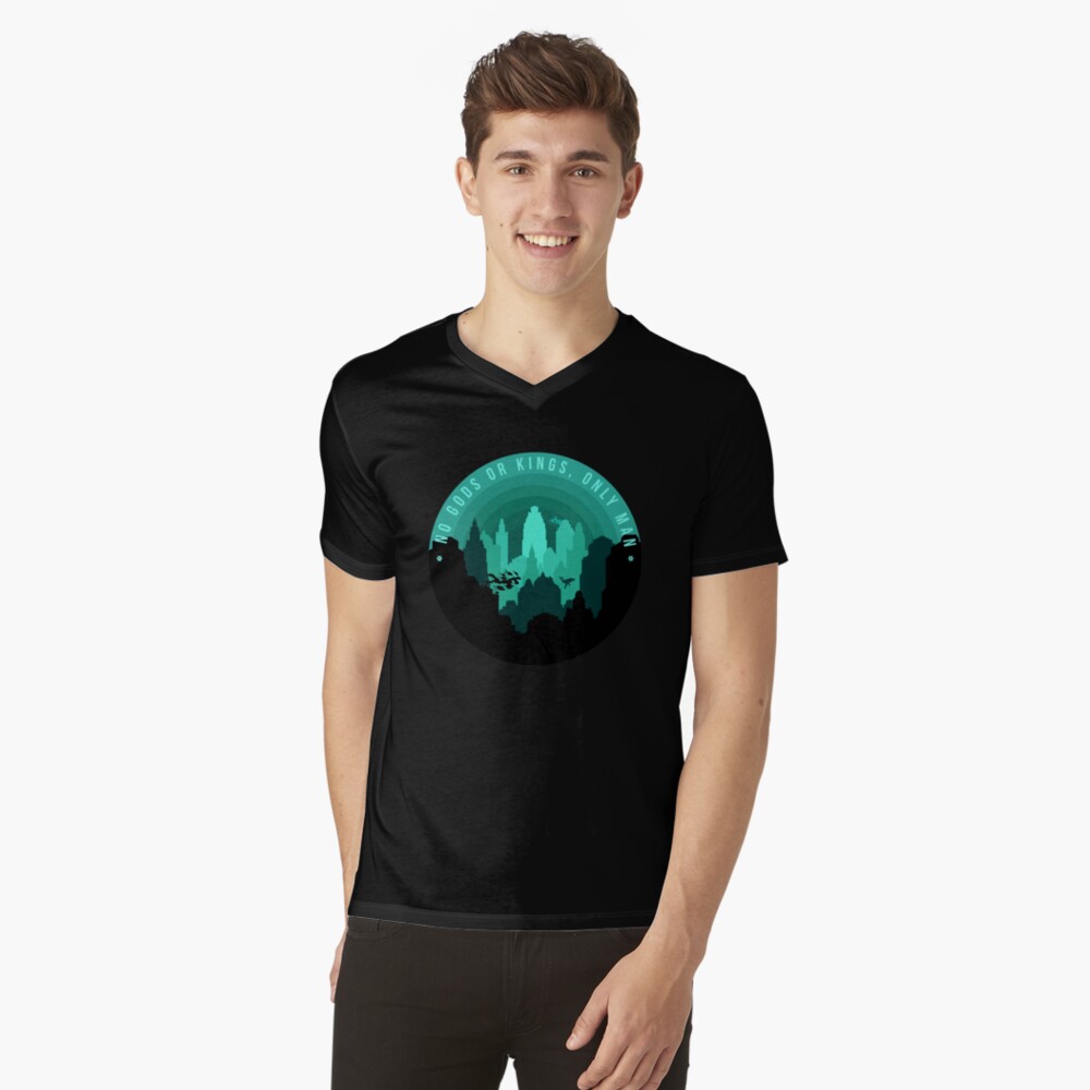 Vista previa del artículo con la obra «Camiseta de cuello en V», diseñado y vendido por haz5077.