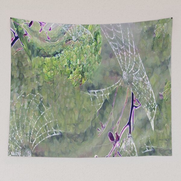 Item preview, spider webs at dawn designed and sold by sirenas.