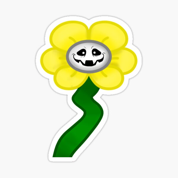 Undertale: Flowey Sticker for Sale by kotabird