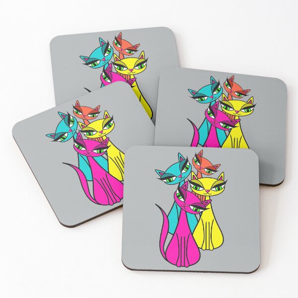 Item preview, We are the Pretty Kitty's in colour  designed and sold by Whatderekmade.