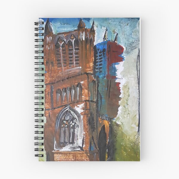 Item preview, Bristol cathedral acrylic and mixed media painting designed and sold by georginabrooke.