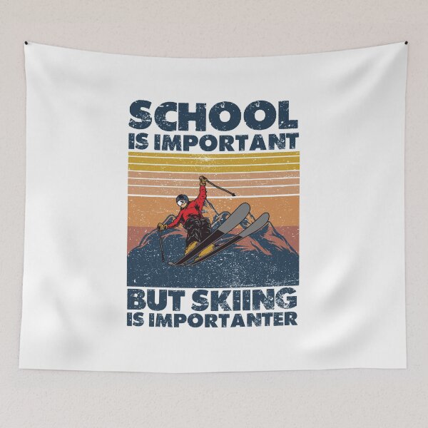Item preview, School Is Important But Skiing Is Importanter designed and sold by HAFID TAMZ.