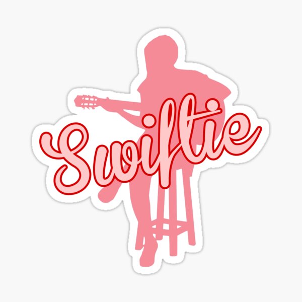 Taylor Swift Inspired Floral Swiftie Kiss Cut Sticker, swiftie stickers