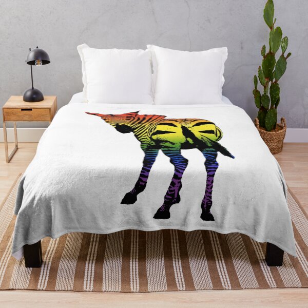 Item preview, Rainbow zebra looks back proudly | LGBTQ subtle designed and sold by Petra Becker.