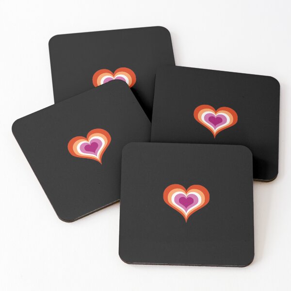 Item preview, Lesbian flag in heart shape | discrete Lesbian pride  designed and sold by gbee studios.