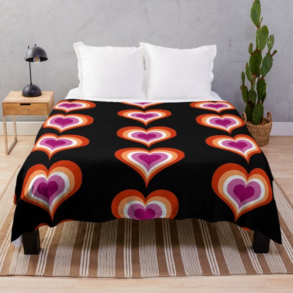 Item preview, Lesbian flag in heart shape | discrete Lesbian pride designed and sold by gbee studios.