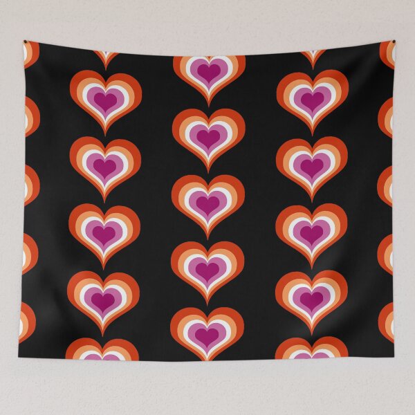 Item preview, Lesbian flag in heart shape | discrete Lesbian pride  designed and sold by gbee studios.