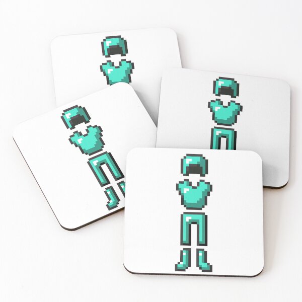 Diamond Sword Coasters Redbubble - enchanted gem armor set roblox