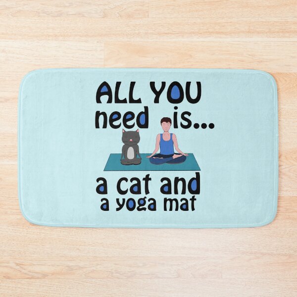 Item preview, yoga cat yoga mat is all you need designed and sold by Graciouss.