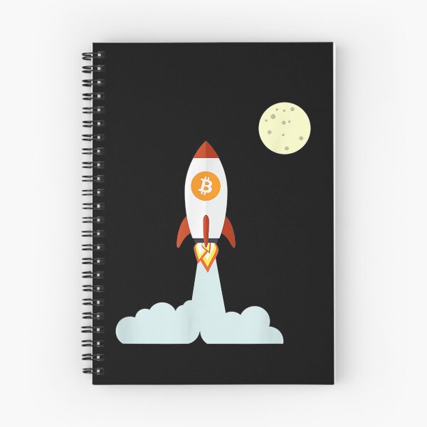 Item preview, Funny Cryptocurrency gifts | Bitcoin HODL Rocketship to the moon designed and sold by ETIndustries.
