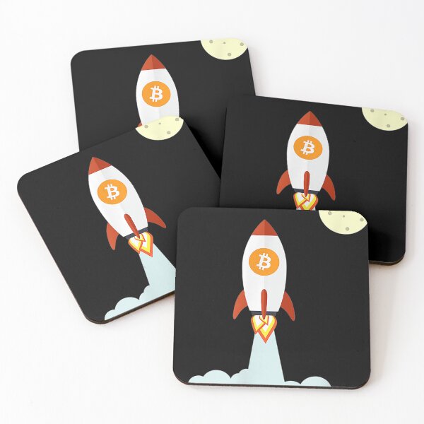Item preview, Funny Cryptocurrency gifts | Bitcoin HODL Rocketship to the moon designed and sold by ETIndustries.