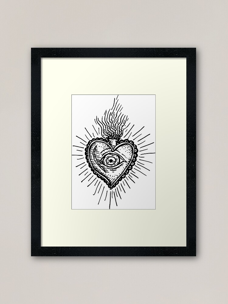 SACRED HEART TATTOO print art print art at