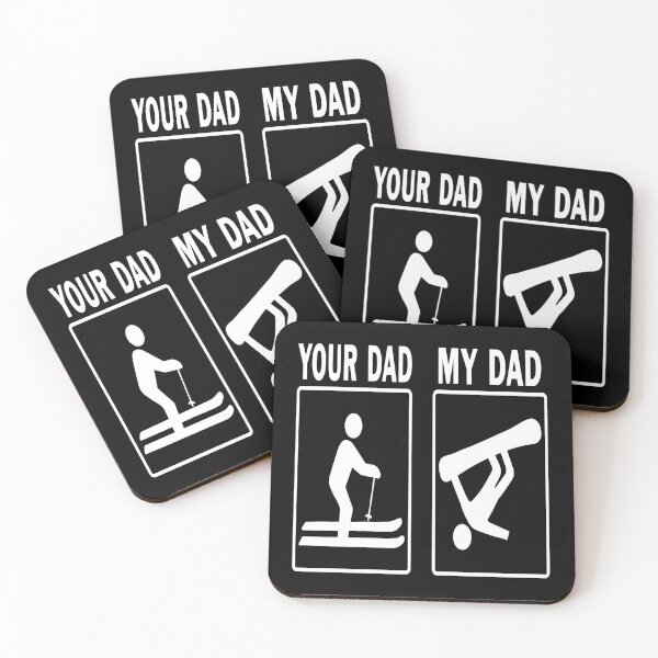 Item preview,  Your Dad vs My Dad Funny Skiing Snowboard Fathers Day Gift designed and sold by MAXXEXCHANGE.