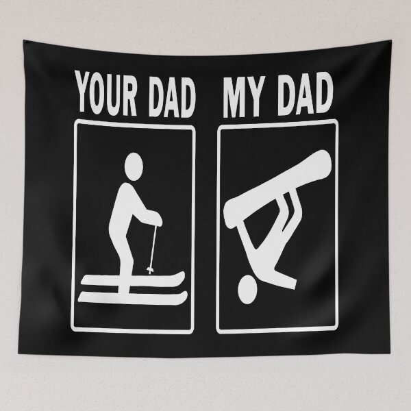 Item preview,  Your Dad vs My Dad Funny Skiing Snowboard Fathers Day Gift designed and sold by MAXXEXCHANGE.