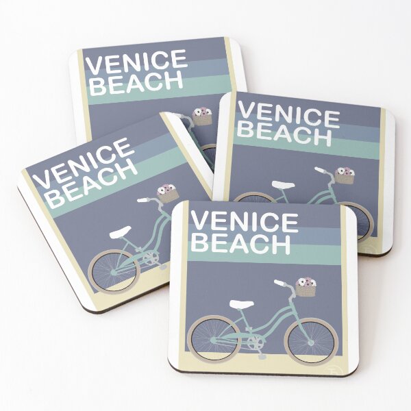 Item preview, Venice Beach Vintage Poster designed and sold by Tsrounds.