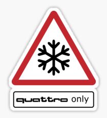 QUATTRO only! Sticker