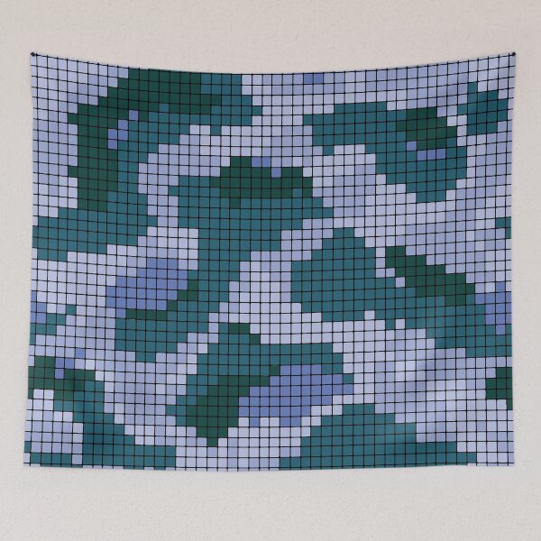 Item preview, pixel camo water designed and sold by theZcreations.