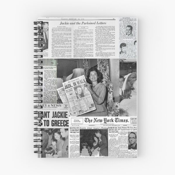 Item preview, Jacqueline "Jackie" Kennedy Onassis Newspaper Collage designed and sold by itsmebecca.